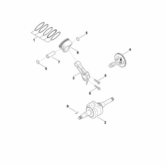Picture of D - Albero motore, pistone EHC 605.0 (EHC605-0004)